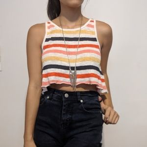 Striped crop top